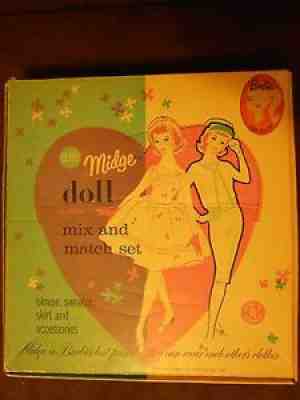 Genuine Vintage Barbie/Sears Gift Set #3807 Midge's Mix 'n Match Ensemble HTF