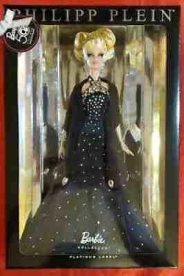 PHILIPP PLEIN PLATINUM Label Barbie Collector Doll Designer Dress NEW Rare FAO