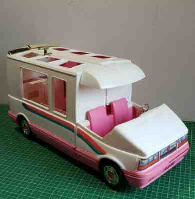 Vintage 1988 Mattel Barbie White Magical Motor Home RV Detachable Van Camper