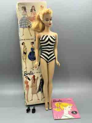 Barbie #1 Vintage Original Blonde Ponytail Barbie in Box