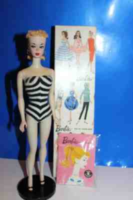 Vintage Barbie Ponytail # 1 Original-Minty Hand Painted with TM box and more