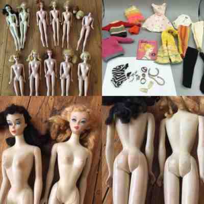 Vintage Barbie Doll No 3 Bubble Cut Midge 60s Clothes Accessories Lot