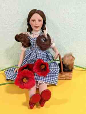 Haunted Vintage Dorothy Wizard of Oz Doll Judy Garland Porcelain & Cloth & Toto