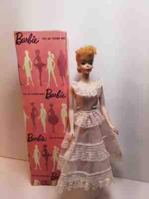 Vintage Barbie Ponytail blond #3 in plantation bell dress