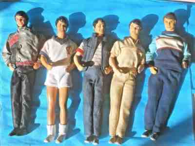 Barbie Estrela Ken Bob 1984 Lot 5 Dolls Rare Brazil Excelent