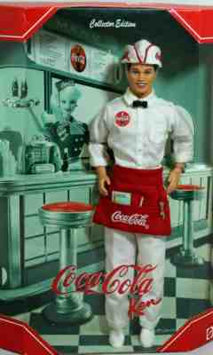 5 Doll Coca Cola Soda Jerk Fountain KEN Barbie Collector NEW