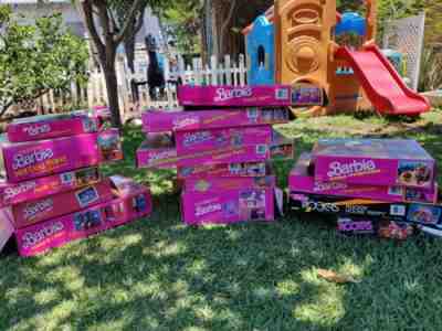 Barbie Vintage 80s 90s Playsets Lot - 18 sets! Including a Townhouse and Ferrari
