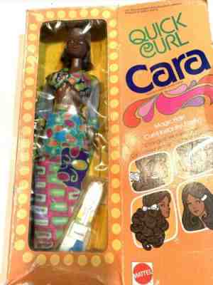 1974 Mattel 7291 Quick Curl Cara AA Black Barbie Friend~ box wear NRFB NIB â­ï¸