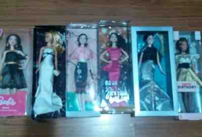 Hard to Find! Set of 6 Barbie Dolls (5 PTMI Birthday Doll and Barbie Kirana)
