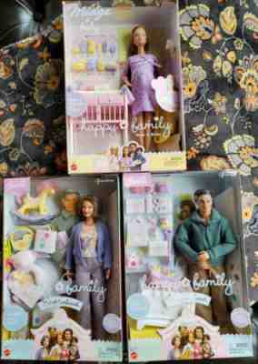 NRFB 2002/2003 Happy Family Barbie Set (Midge, Grandma, and Grandpa)Â 