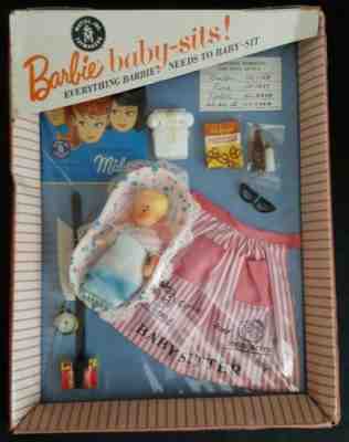 Genuine Vintage Barbie #953 Baby Sits 1963 NRFB NRFP NRFC MIB MIP MOC NOC