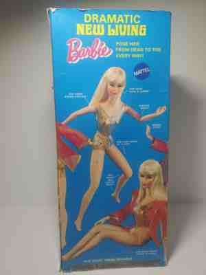 Vintage 1970 Dramatic Living Barbie - New in Box - Rare By Mattel