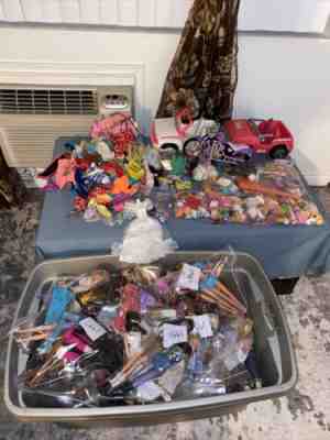 125 barbies, 8 ken dolls Plus TONS Of accessories