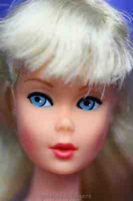 Vintage Barbie Platinum Blonde German Standard on Pink AG Body with Suit N/ Mint