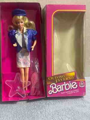 Barbie Estrela 1991 Outono Inverno Floral Tailleur Rare Brazil Excelent