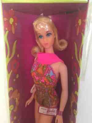 Vintage MOD Blonde TNT Marlo Flip Barbie Mattel MOOD MATCHERS swimsuit + box