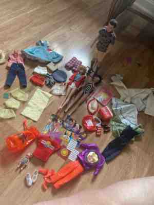 Brunette Vintage PONYTAIL BARBIE W/Tagged Clothing Lot 1958 MCMLVIII LOOK!