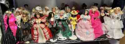barbie doll huge lot of 70 marilyn monroe , elizabeth taylor etc