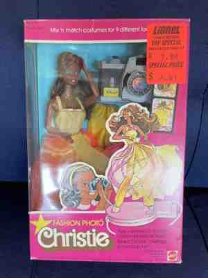 Vintage 1977 Fashion Photo Christie Barbie Doll Mattel, Still In Box