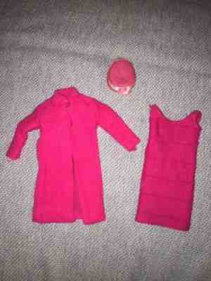 Vintage Original Barbie Japanese Exclusive Outfit #2621 - Hat, Coat, Dress