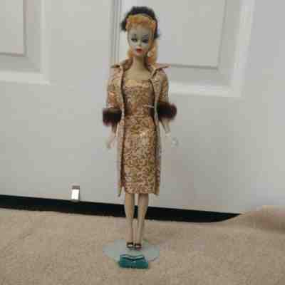 1959 No. 2 Barbie Doll Wearing 1959 Evening Splendor Both Very Good Condition