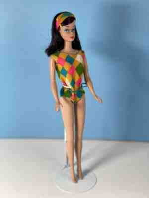 Vintage Barbie Color Magic Doll #1150 Black (Midnight) Hair Original Suit 1966
