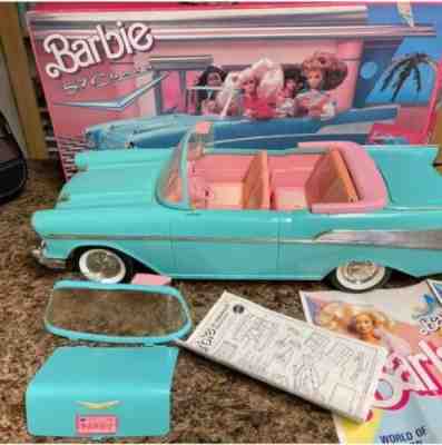 Barbie 57 Chevy Blue Convertible Car - New In Factory Sealed Box