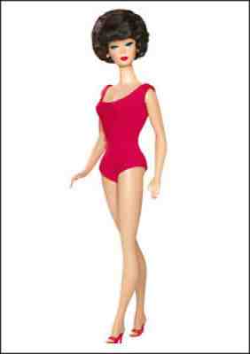 Brunette Bubble Cut 2009 Barbie Doll