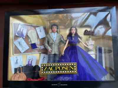 Zac Posen Barbie and Ken Doll Gift Set Platinum Label NEW J9182 Shipper, Couture