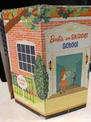 Vintage Mattel 1965 Barbie & Skipper School with Accessories & Instructions RARE