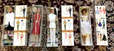 In Box Vintage Barbie dolls LOT of 4 ( Sailor ken, Arabian Nights Ken )