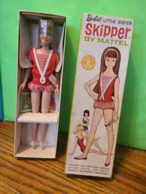 Vintage Barbie's Little Sister Skipper by Mattel Doll in box 1963