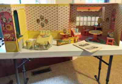 Vintage 1964 Mattel Barbie Skipper Dream Room Playset & Accessories 99% COMPLETE