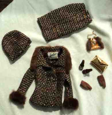 #1615 VINTAGE BARBIE " SATURDAY MATINEE" OUTFIT COMPLETE 1965 GREAT CONDITION !