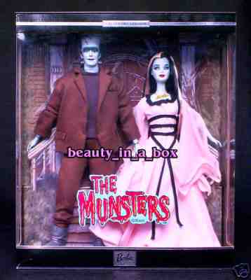 The Munsters Barbie Doll EXCELLENT BOX Herman Ken Doll Lily Together Giftset