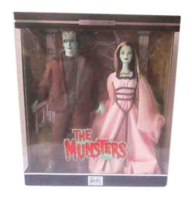 ð??? Vintage Barbie and Ken Set 2001 The Munsters Herman & Lily NRFB MINT 2 dolls