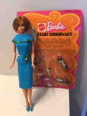 Vintage Barbie Hair Happenin W/ NRFB Hair Pieces 1971