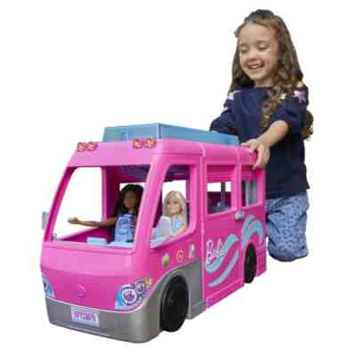 Barbie New Camper DreamCamper Toy Playset with Pool and 60+ Accessories