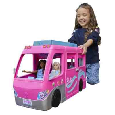 Barbie Camper DreamCamper Toy Playset with Pool and 60 Accessories