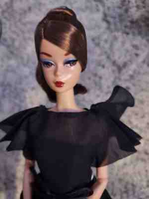 ð???RARE *2016 CLASSIC BLACK DRESS CONVENTION SILKSTONE BARBIE DOLL* BFMC Mattel