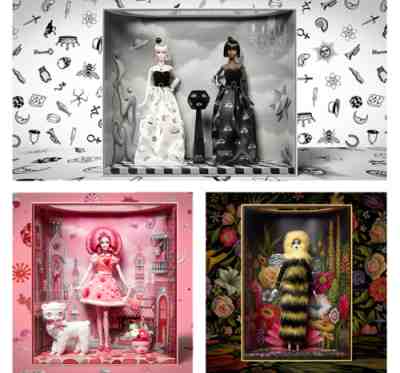Mattel Creations MARK RYDEN X BARBIE PINK POP DOLL SURREALIST BALL BEE SET All 3