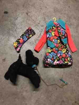 VINTAGE BARBIE #1061 Poodle Doodles One Boot Missing Has Leash And Collar