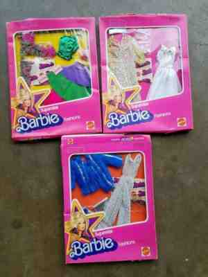 BARBIE SUPERSTAR FASHIONS DOLL CLOTHES OUTFITS in ORIGINAL BOX