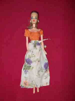 Vintage Barbie Quick Curl doll & her authentic outfit & box Mexico 1977 by CIPSA