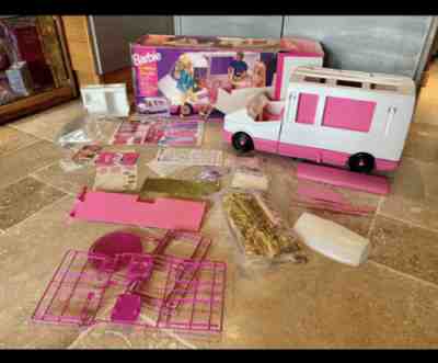 1982 Barbie Golden Dream Motor Home Van Camping Car MIB