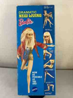 Dramatic New Living Barbie Doll 1116 1969 NRFB Vintage RARE NIB Mattel