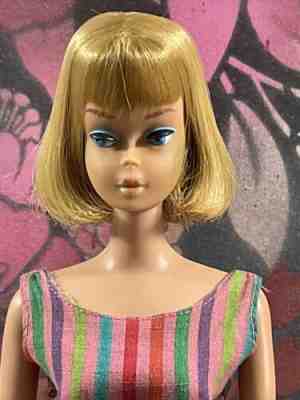 Vintage Barbie LONG HAIR BLONDE AMERICAN GIRL DOLL VHTF PATIO PARTY