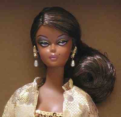 Golden Gala AA Barbie NRFB 2009 Convention Gold Label Mattel P6755 600 Worldwide