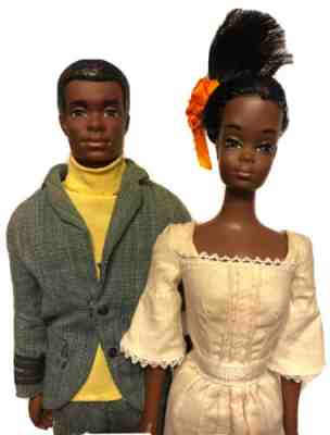 Vintage Brad Curtis Christie Dolls AA African American Barbie Mod Malibu ð??¨