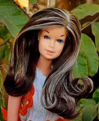 Vintage Barbie family VALERIE Doll, Frosted Hair & Outfit 1977 Mexico by CIPSA